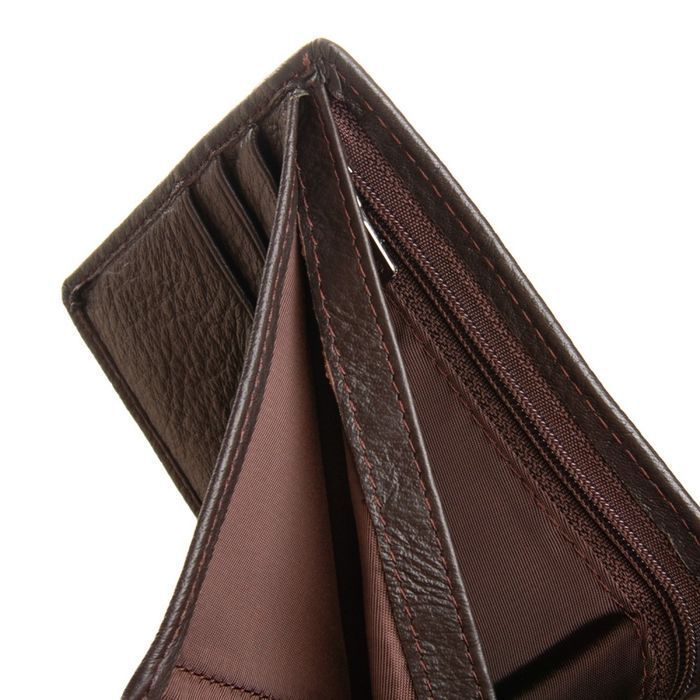 Мужской кожаный кошелек BE BRETTON 208-0611 brown купить недорого в Ты Купи