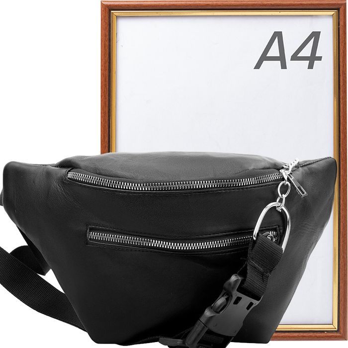 Жіноча шкіряна сумка на поясі тунону (SK2461-2) купити недорого в Ти Купи