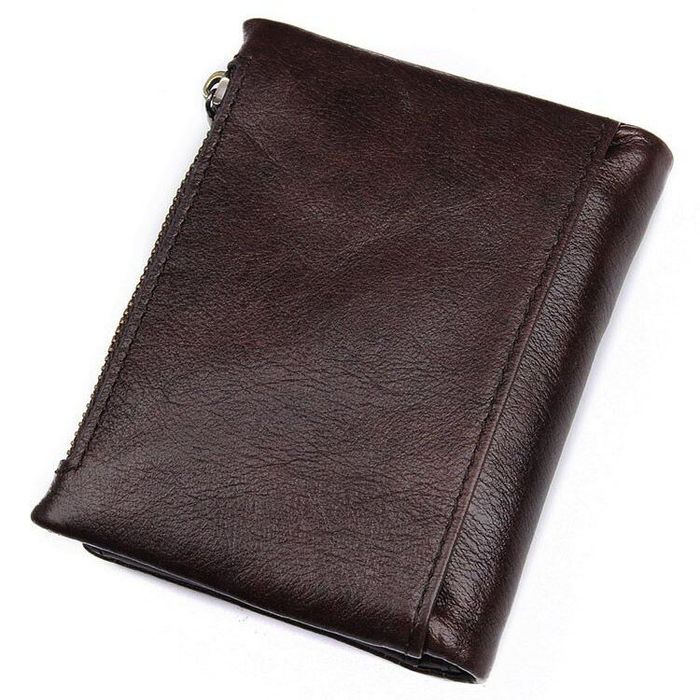 Чоловічий шкіряний гаманець Vintage 14602 Темно-коричневий купити недорого в Ти Купи