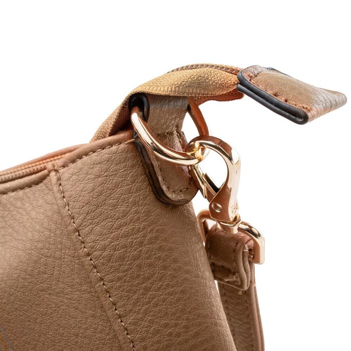 Жіноча сумка-клатч зі шкірозамінника AMELIE GALANTI a976116-sand купити недорого в Ти Купи