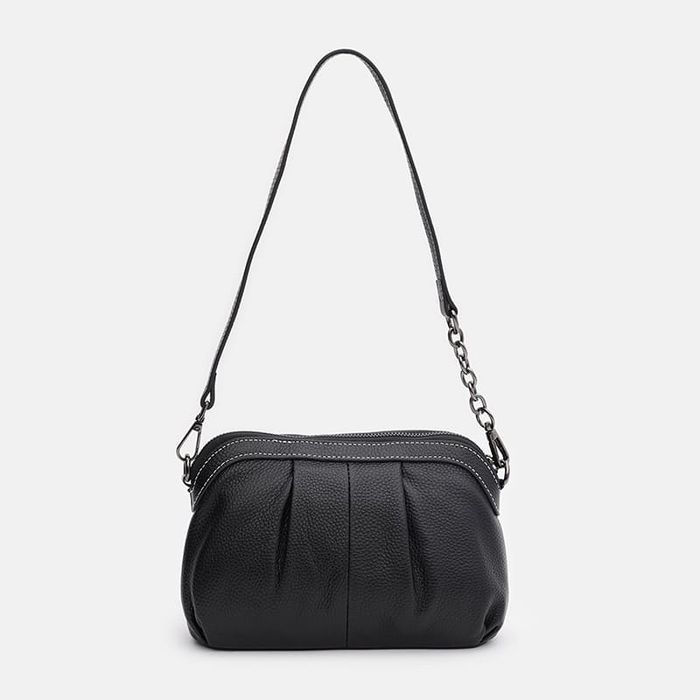 Жіноча шкіряна сумка Keizer K16688bl-black купити недорого в Ти Купи
