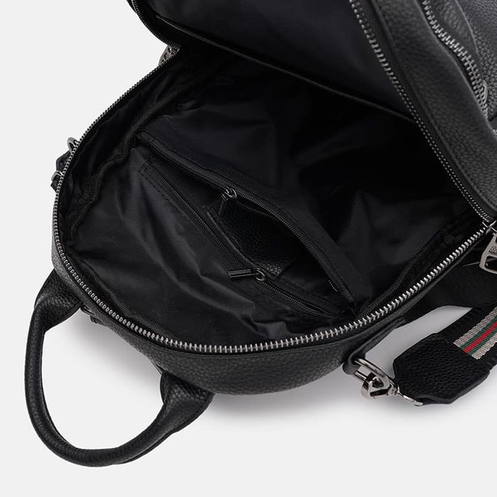 Жіночий шкіряний рюкзак ricco grande k18095bl-black купити недорого в Ти Купи