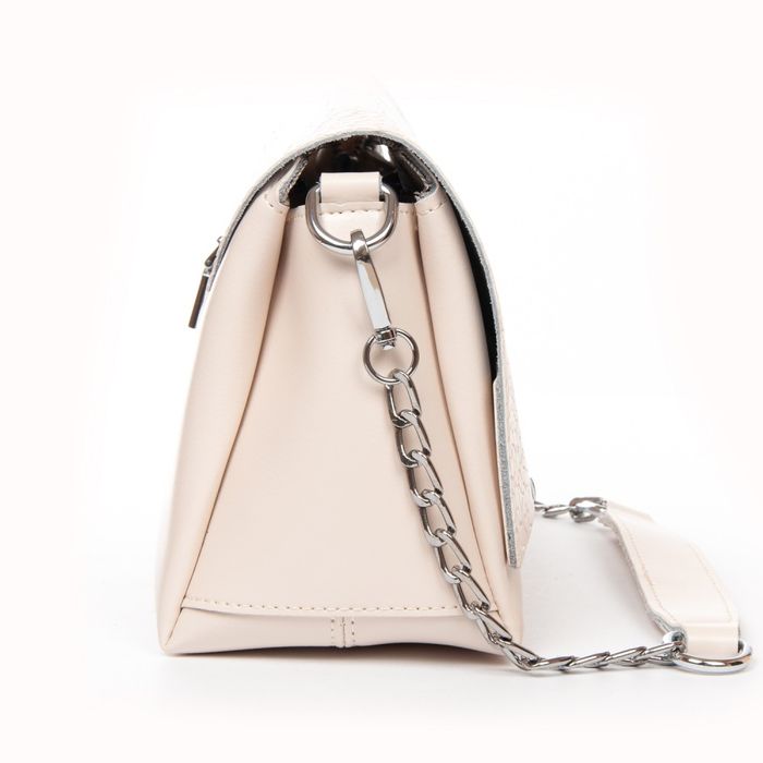 Женская кожаная сумка классическая ALEX RAI 9717 beige купить недорого в Ты Купи