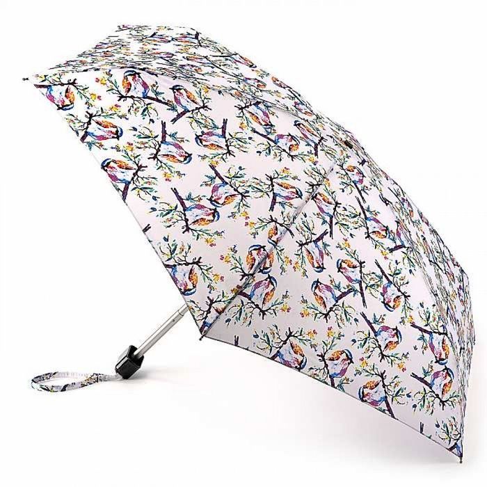 Механический женский зонт Fulton Tiny-2 L501 Summer Shade Birdy (Летняя тень птички) купить недорого в Ты Купи