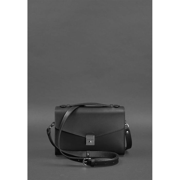 Женская кожаная сумка-кроссбоди BlankNote Lola Черная (BN-BAG-35-g) купить недорого в Ты Купи