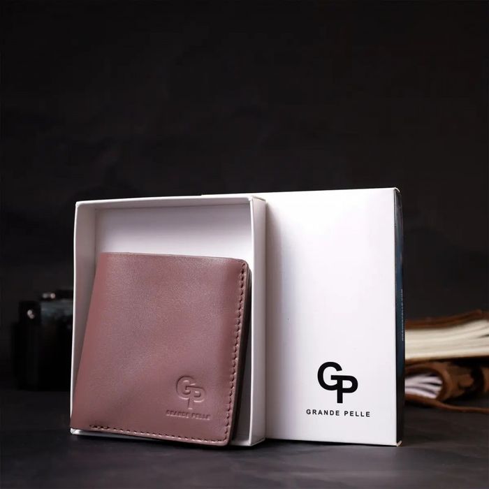 Шкіряний жіночий гаманець ручної роботи GRANDE PELLE 16799 купити недорого в Ти Купи