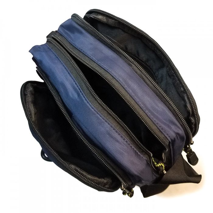 Мужская сумка через плечо Lanpad 65350 blue купить недорого в Ты Купи