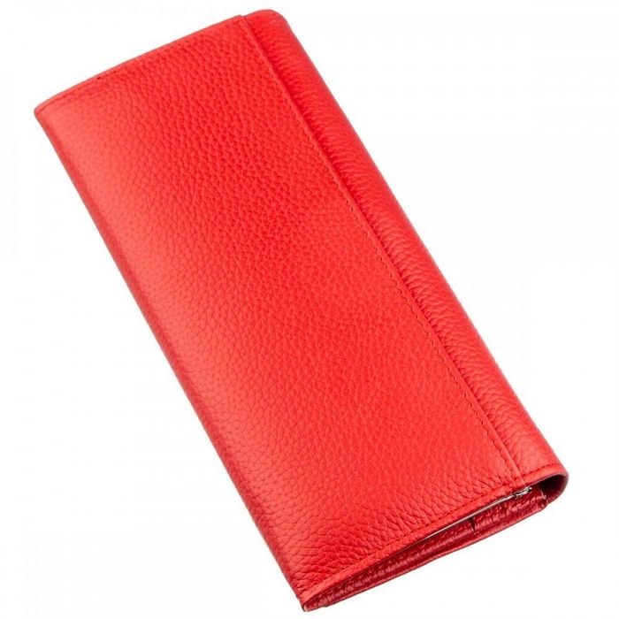 Женский красный кошелёк из натуральной кожи ST Leather 18897 Красный купить недорого в Ты Купи