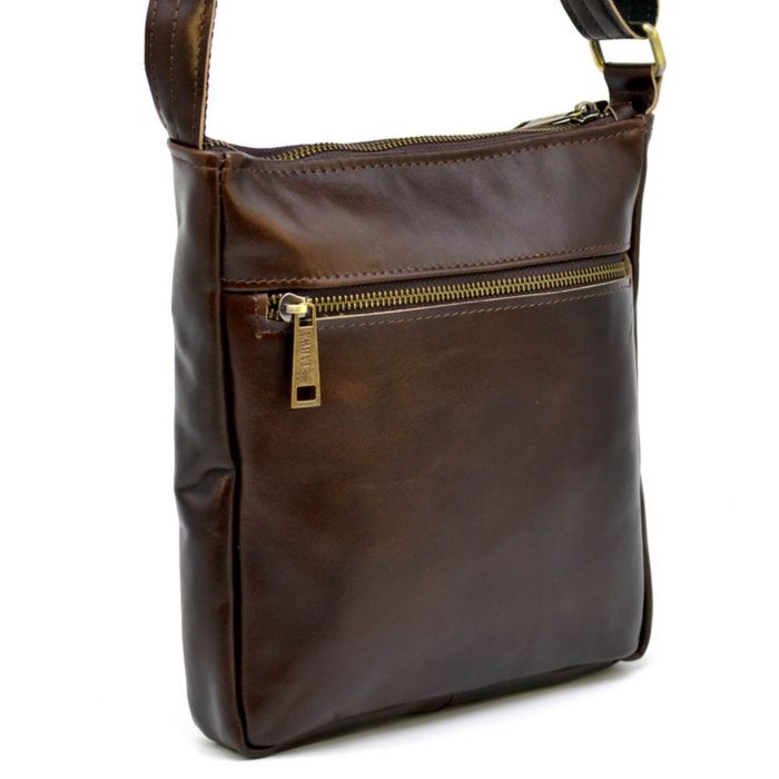 Чоловіча шкіряна коричнева сумка Tarwa alcor GCA-1300-3MD купити недорого в Ти Купи