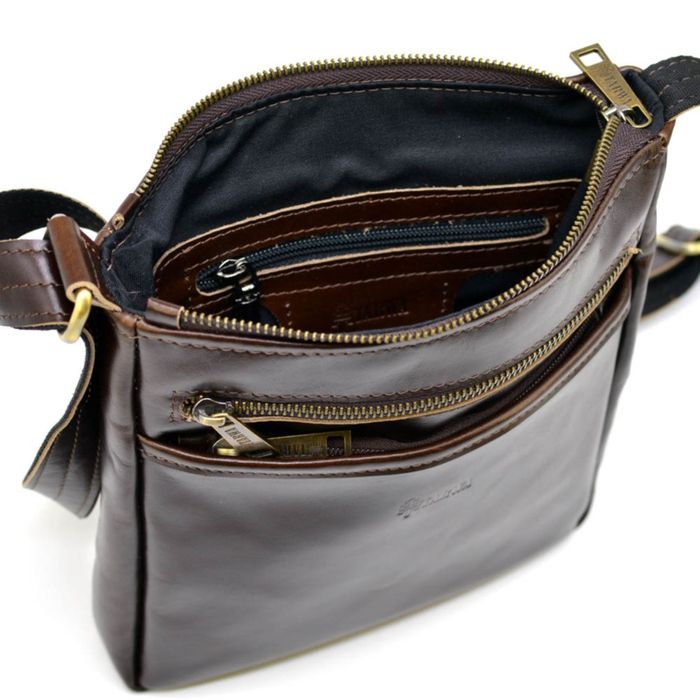 Мужская кожаная коричневая сумка TARWA Алькор gca-1300-3md купить недорого в Ты Купи