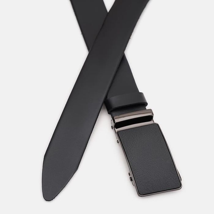 Мужской кожаный ремень Borsa Leather 125v1genav17-black купить недорого в Ты Купи