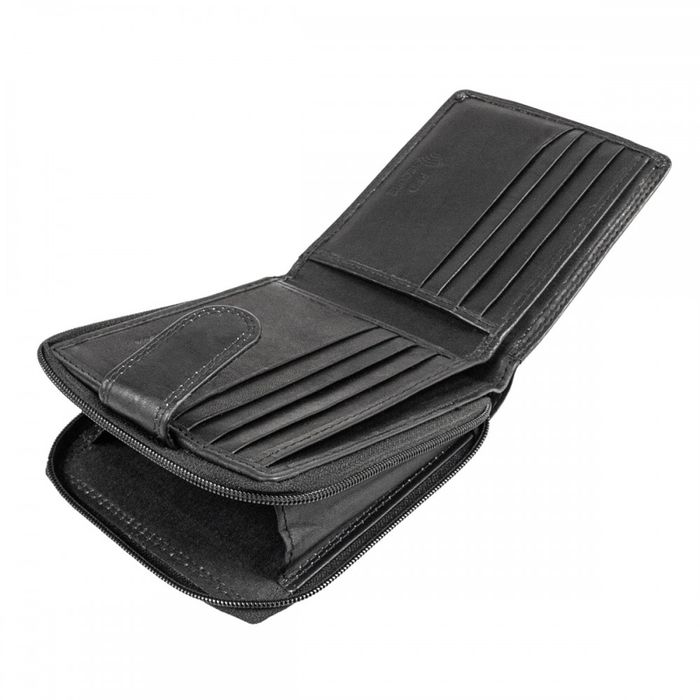 Шкіряний чоловічий гаманець Ridgeback JBNC43MN Black (Чорний) купити недорого в Ти Купи