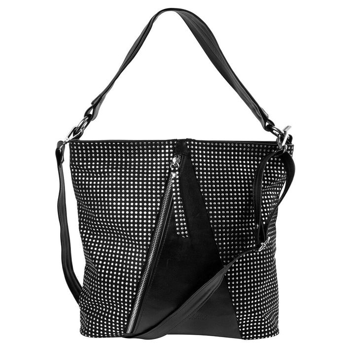 Женская сумочка из кожзама LASKARA LK-10252-black-point купить недорого в Ты Купи