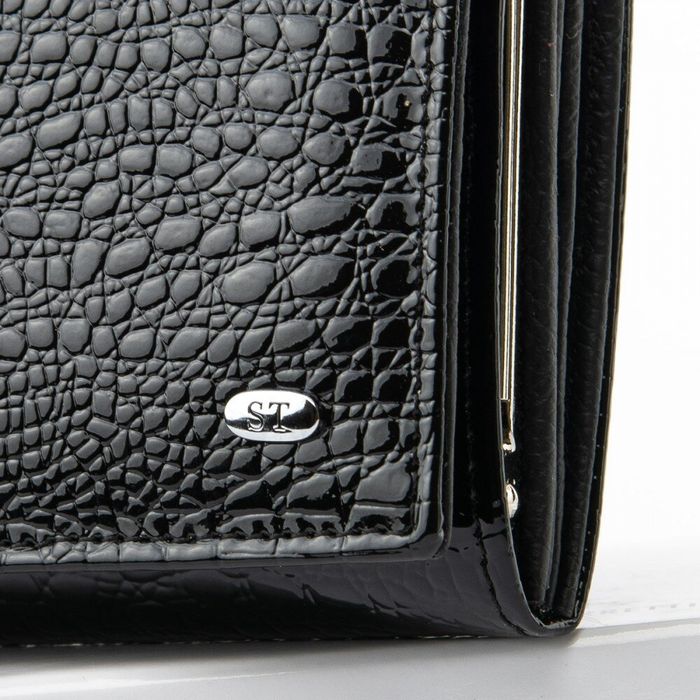 Жіночий гаманець зі шкіри LR SERGIO TORRETTI WS-12 black купити недорого в Ти Купи