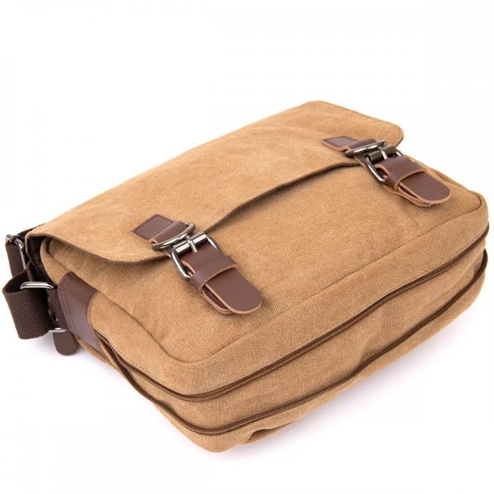 Мужская текстильная сумка через плечо Vintage 20607 купить недорого в Ты Купи