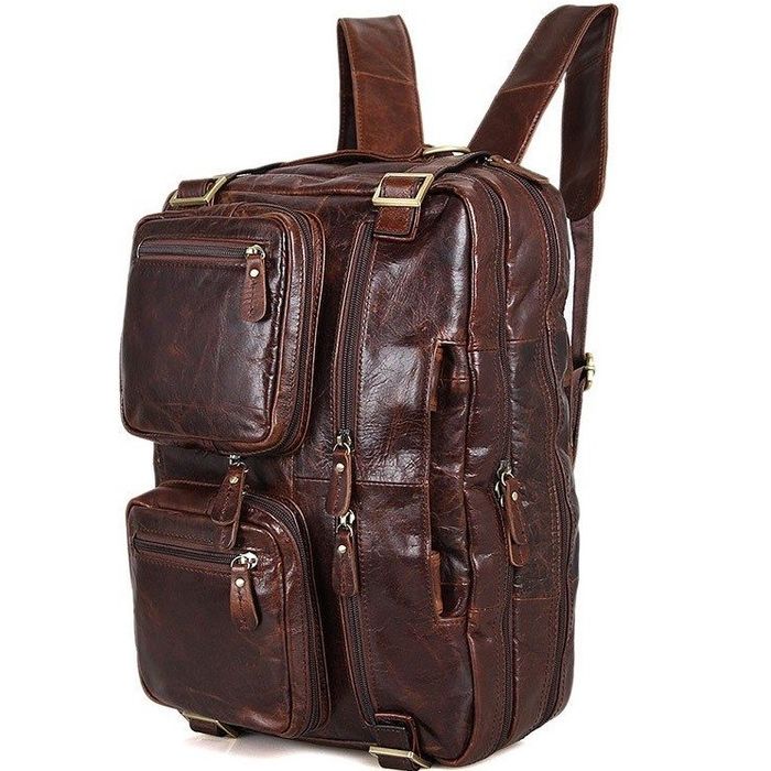 Мужская сумка-трансформер из кожи Vintage 14590 купить недорого в Ты Купи