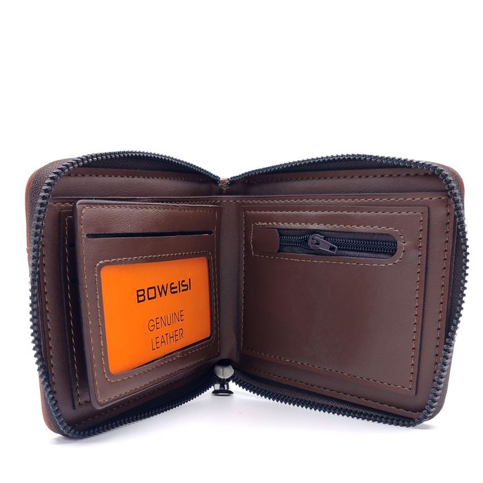 Чоловічий гаманець зі шкірозамінника Bovi's FM-0619br купити недорого в Ти Купи
