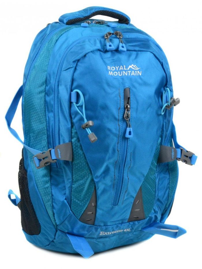 Блакитний чоловічий туристичний рюкзак з нейлону Royal Mountain 8437 l-blue купити недорого в Ти Купи