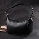 Молодіжна жіноча шкіряна сумка через плече Vintage 22411, Чорний