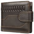 Мужское тёмно-коричневое портмоне из натуральной кожи Vintage 20233