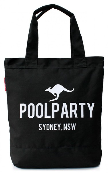 Яркая пляжная сумка Poolparty черная купить недорого в Ты Купи