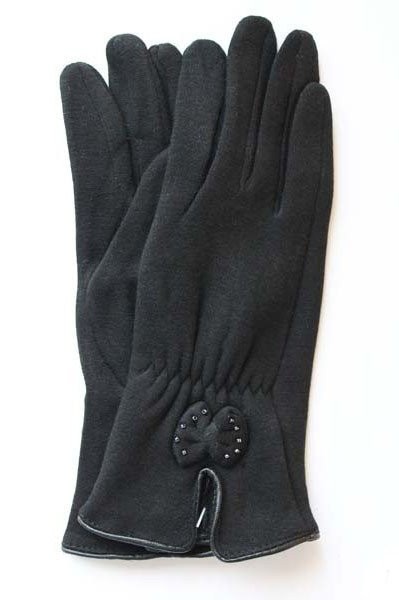 8,5 - Перчатки женские стрейчевые черные на меховом утеплителе купить недорого в Ты Купи