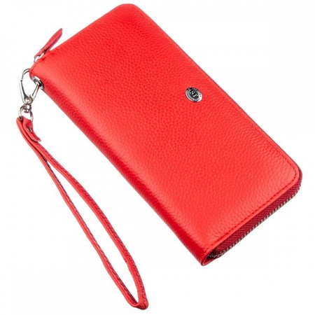 Женский красный кошелёк из натуральной кожи ST Leather 18931 Красный купить недорого в Ты Купи
