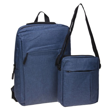 Чоловічий рюкзак + сумка Monsen vn6802-navy купити недорого в Ти Купи