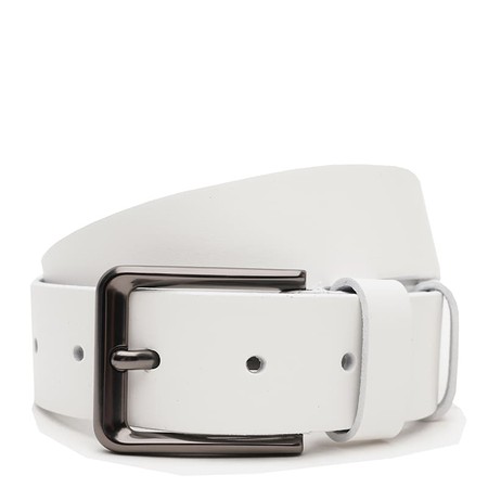 Мужской кожаный ремень Borsa Leather V1125FX54-white купить недорого в Ты Купи