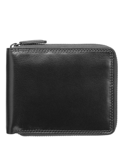 Шкіряний чоловічий гаманець Visconti HT14 Camden c RFID (Black) купити недорого в Ти Купи