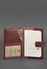 Обложка на паспорт из кожи BlankNote 5.0 (с окошком) бордовая Краст BN-OP-5-VIN