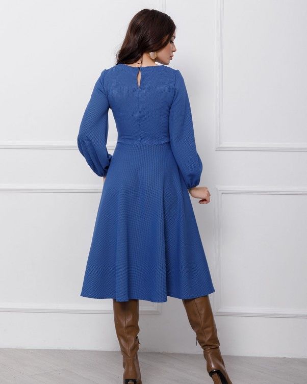 Сукня ISSA PLUS 12423 S синій купити недорого в Ти Купи