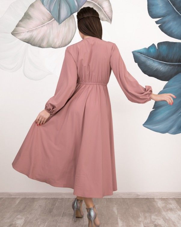 Сукня ISSA PLUS 12539 M рожевий купити недорого в Ти Купи