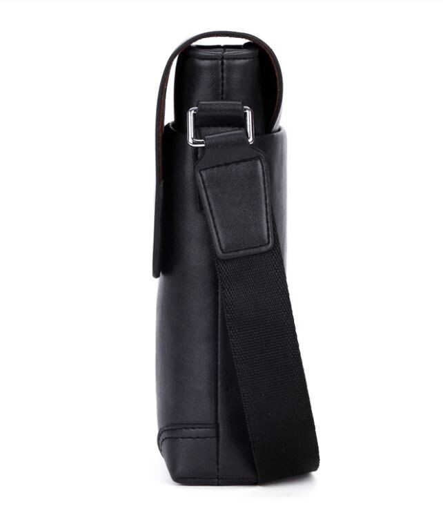 Мужская черная сумка через плечо Polo 8807-1 купить недорого в Ты Купи