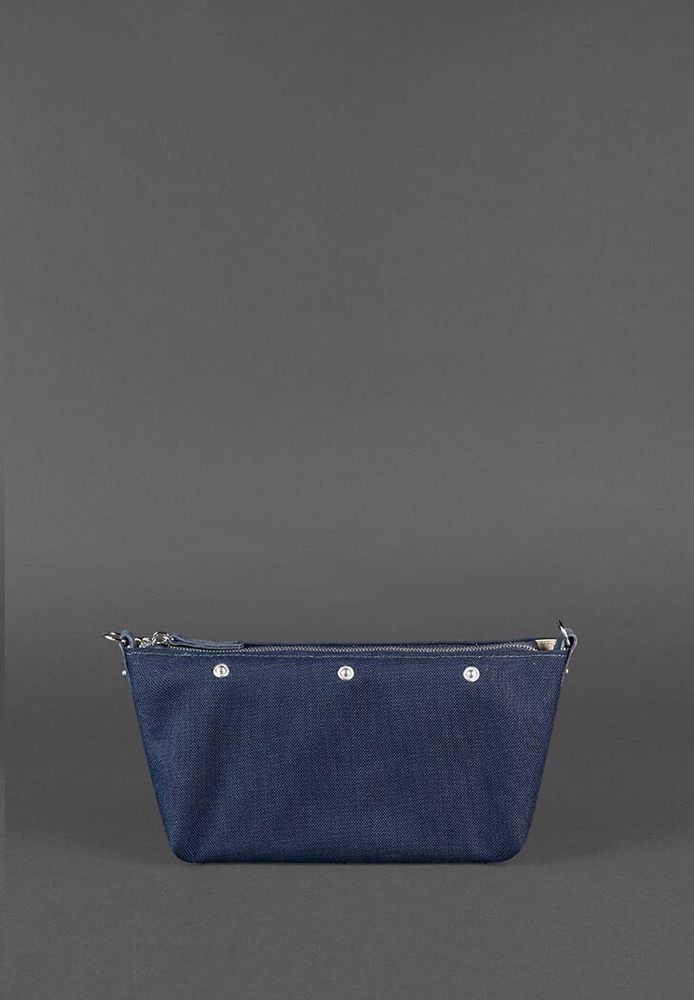 Плетеная сумка из натуральной кожи BlankNote Пазл S синяя Crazy Horse BN-BAG-31-NN купить недорого в Ты Купи