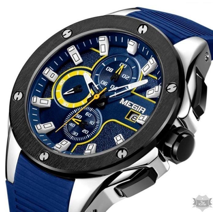 Чоловічий наручний годинник Jedir Racer Blue (1045) купити недорого в Ти Купи