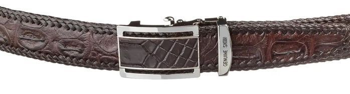 Чоловічий шкіряний ремінь CROCODILE LEATHER 18171 купити недорого в Ти Купи