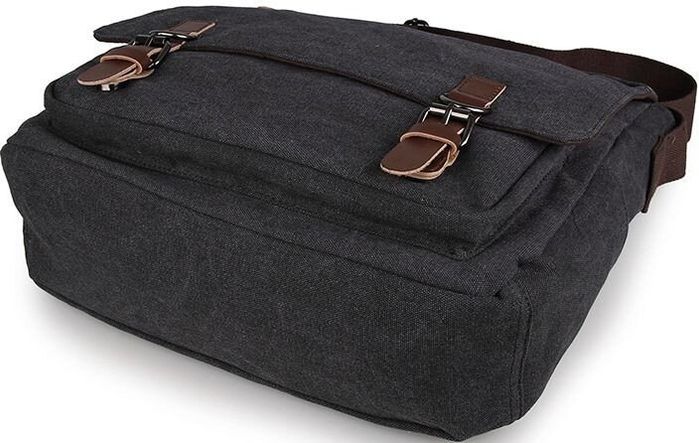 Чоловіча шкіряна сумка Vintage 14587 Темно-сірий купити недорого в Ти Купи