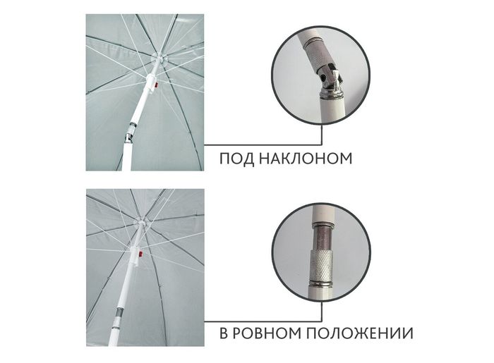 Пляжный зонт с наклоном Kronos Top Umbrella Синий (tps_127-12520351) купити недорого в Ти Купи