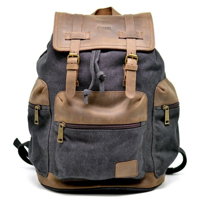 Комбинированный мужской рюкзак TARWA rg-0010-4lx Коричневый; Серый купить недорого в Ты Купи