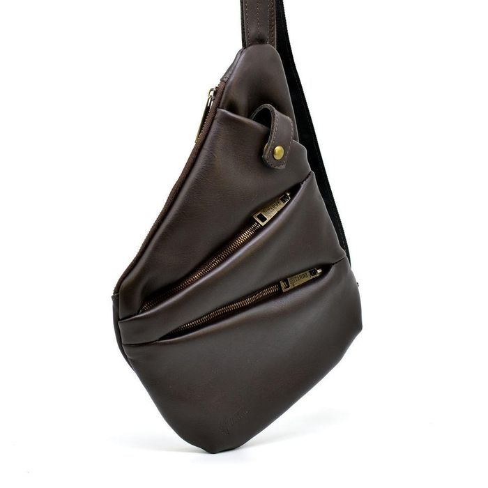 Чоловіча шкіряна коричнева шкільна сумка Tarwa GC-6402-3MD купити недорого в Ти Купи