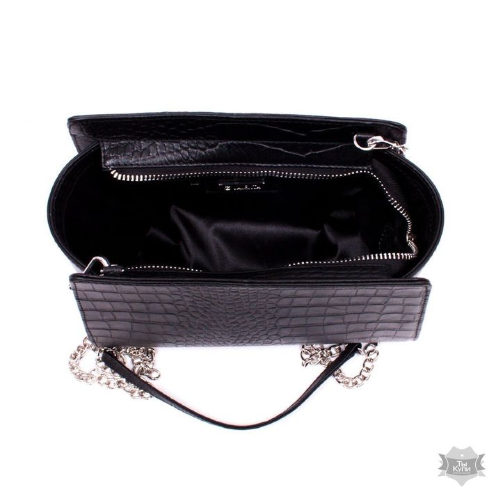 Жіноча шкіряна чорна сумка Valenta ВЕ615431 купити недорого в Ти Купи