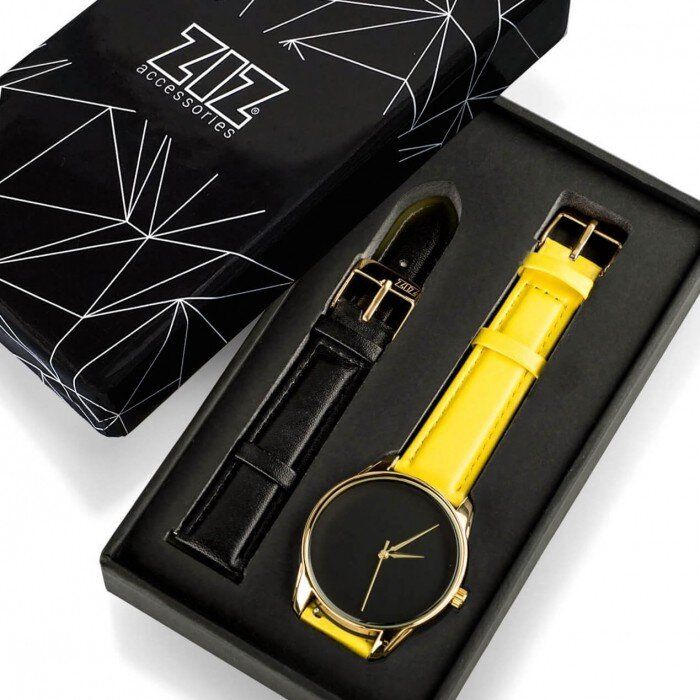 Наручний годинник ZIZ «Мінімалізм чорний» + додатковий ремінець 4600484 купити недорого в Ти Купи