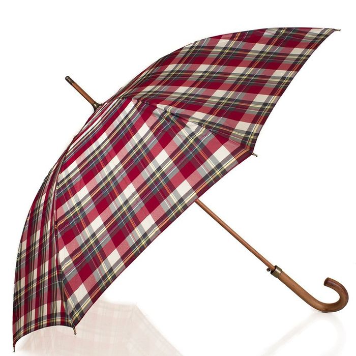 Жіноча парасолька-тростина в клітинку ZEST напівавтомат купити недорого в Ти Купи