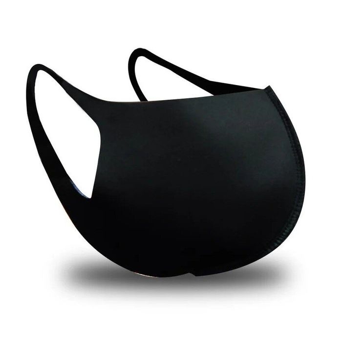 Женская маска для лица многоразовая защитная из неопрена Fandy Street черная (1157264706) купити недорого в Ти Купи