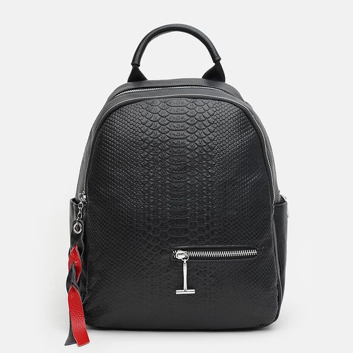 Женский кожаный рюкзак Keizer K18663bl-black купить недорого в Ты Купи