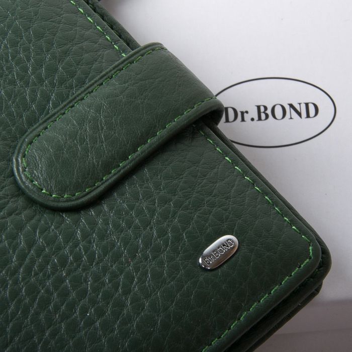Жіночий шкіряний гаманець Classik DR. BOND WN-2 green купити недорого в Ти Купи