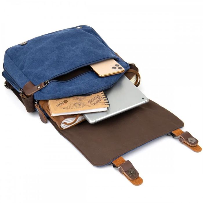 Мужская текстильная сумка через плечо Vintage 20606 купить недорого в Ты Купи