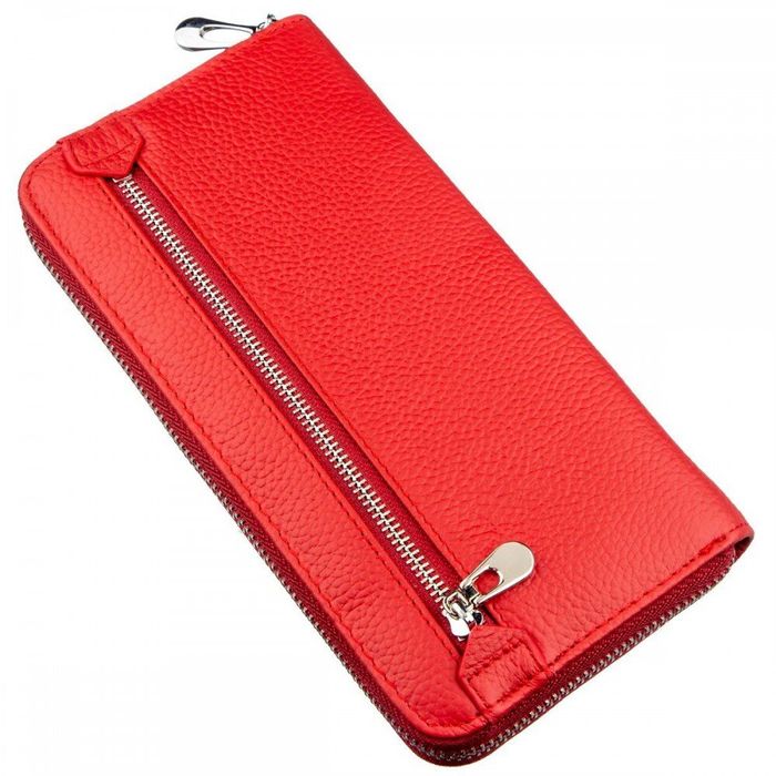 Женский красный кошелёк из натуральной кожи ST Leather 18862 Красный купить недорого в Ты Купи