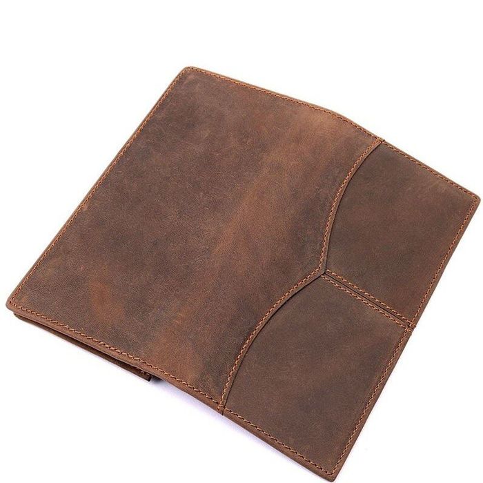 Чоловічий шкіряний гаманець Vintage 14615 Коричневий купити недорого в Ти Купи